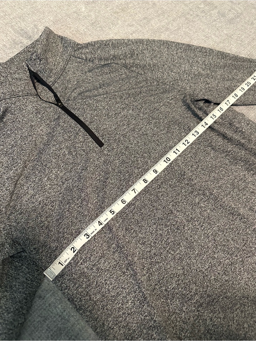 Men's Lululemon Gray Quarter-Zip Size M License to Train Half Zip Athletic NWT - Picture 6 of 11